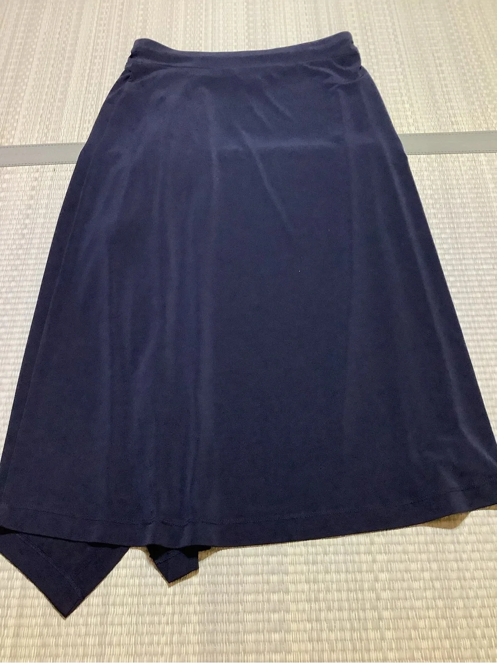 Michael Kors Black Asymmetrical Drape Midi Skirt Women’s Small